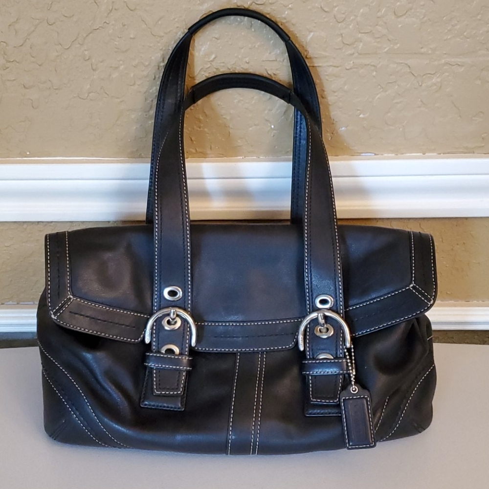 Coach Black Leather Bag